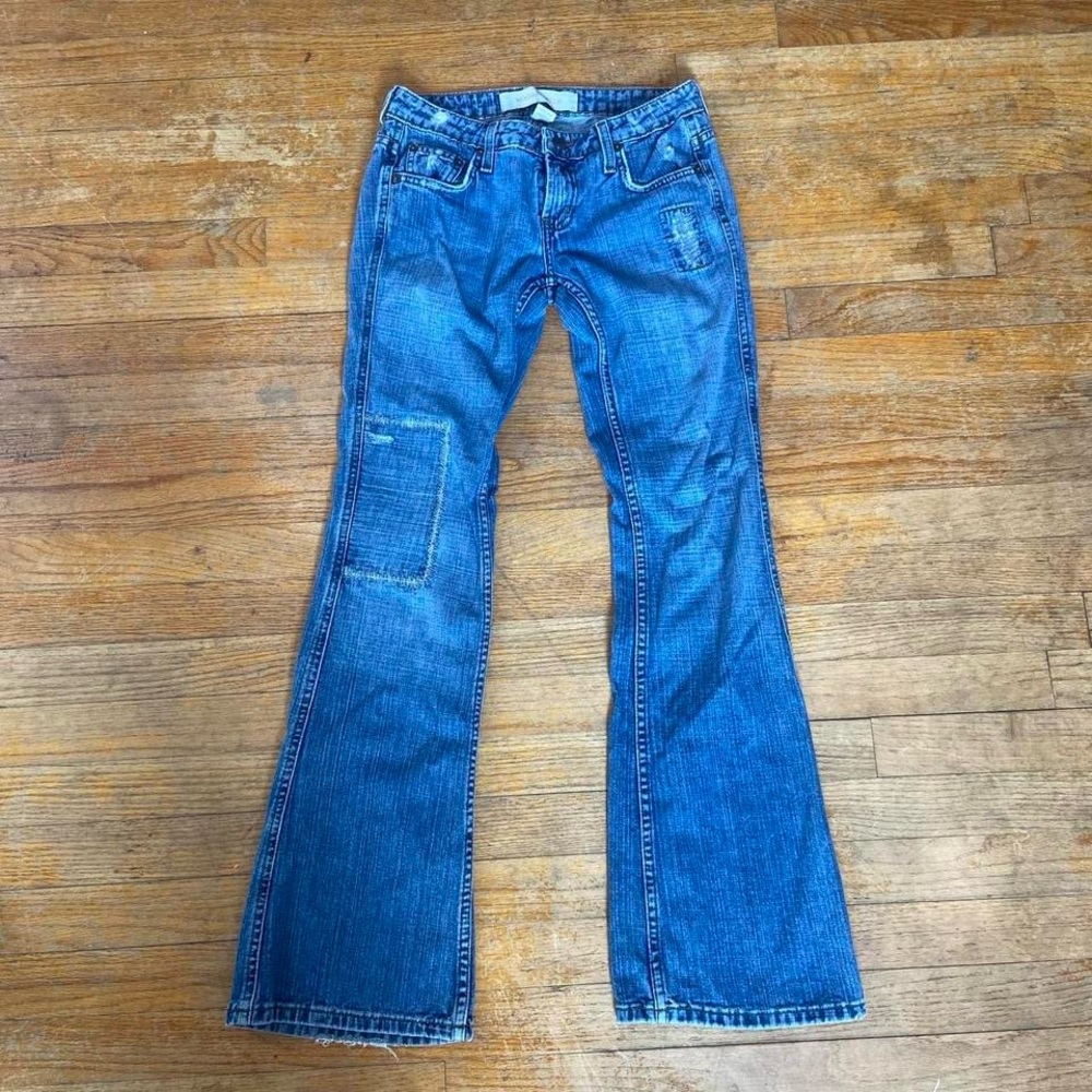 Flare Leg Blue Denim Jeans